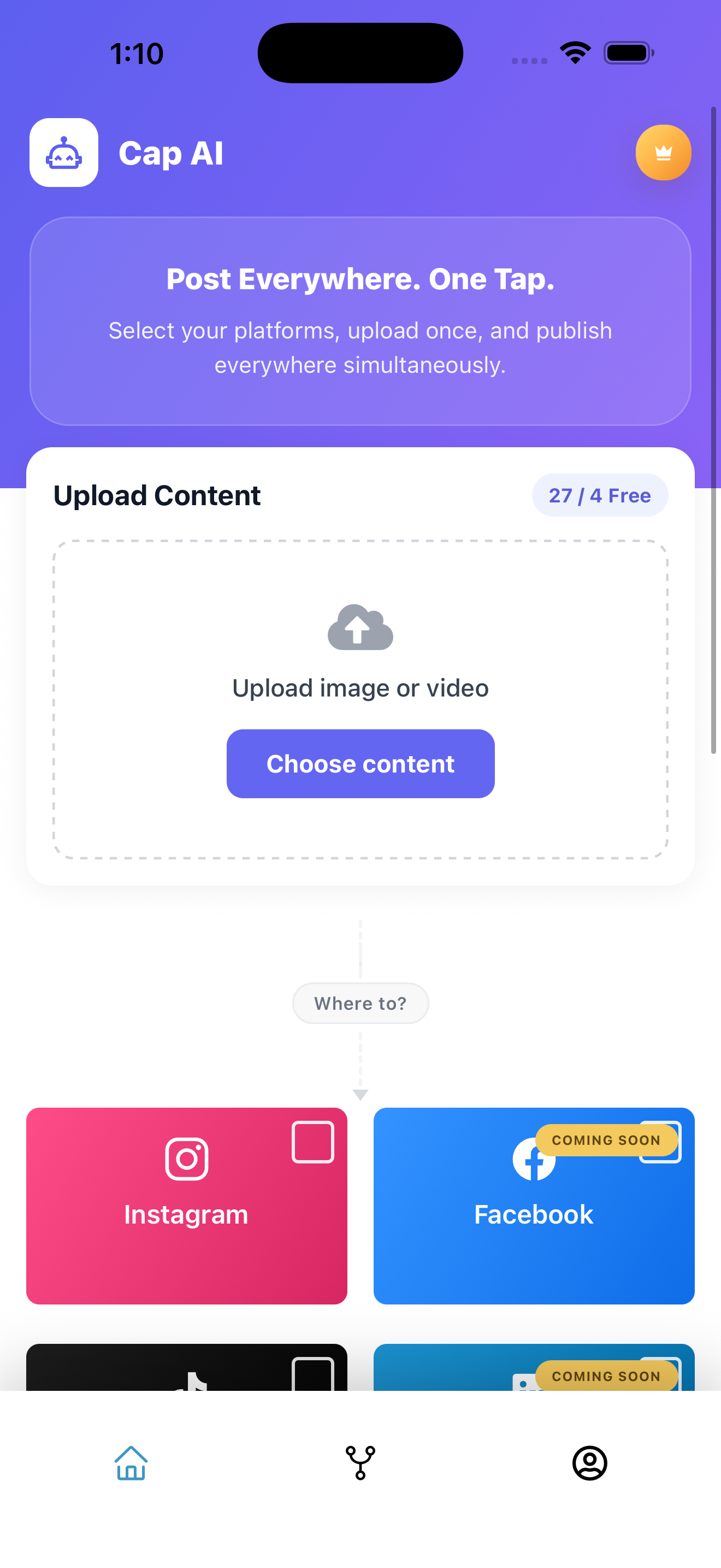 CapAI mobile app preview